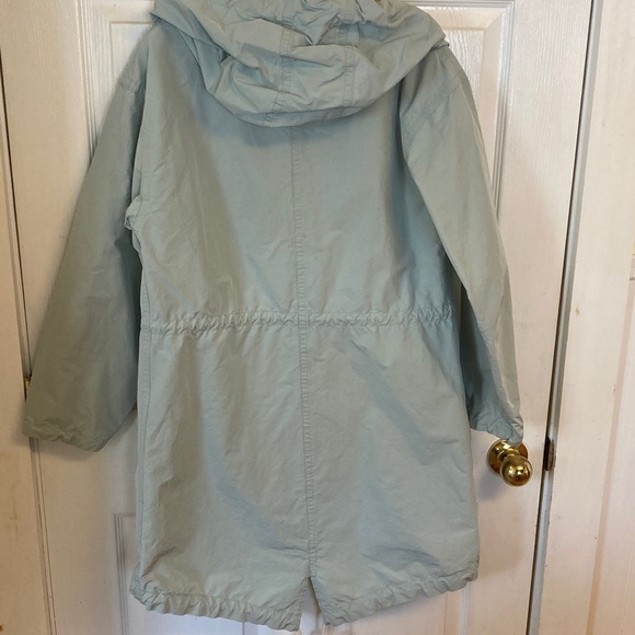 J. Crew Light Mint Raincoat - Picture 5 of 8